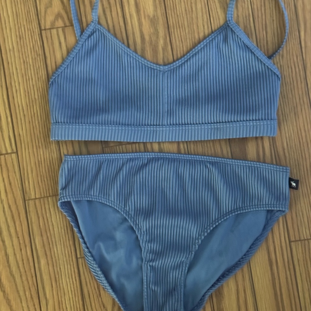 Abercrombie Kids Blue Striped Bikini